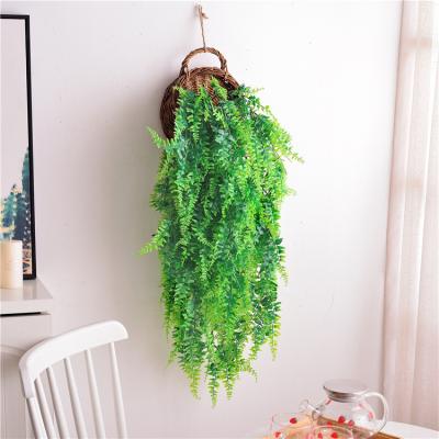 China Real touch hot selling plastic hanging artificial simulation plastic rattan flowers for home office garden decoration for sale