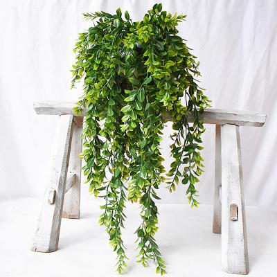 China Real touch hot selling plastic hanging artificial simulation plastic rattan flowers for home office garden decoration for sale