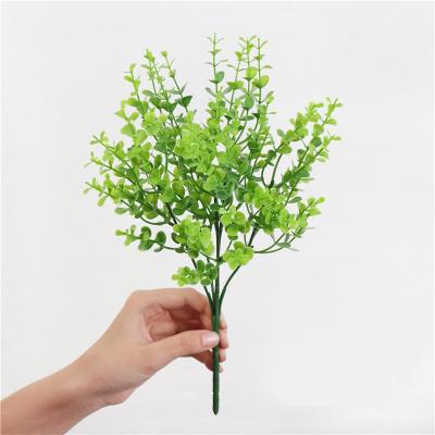 China Nordic Cheap Plastic Wall Decoration Green Plant Eucalyptus Price Artificial Flower Eucalyptus Eucalyptus for sale