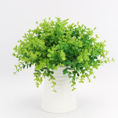 China Nordic Cheap Plastic Wall Decoration Green Plant Eucalyptus Price Artificial Flower Eucalyptus Eucalyptus for sale