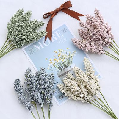 China Artificial flower plastic simulation of the ears of wheat wedding decoration flowers, living room decoration simulation flowers for sale