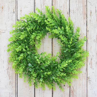 China Home Wreath Wedding Decoration Wreath Artificial Flower Christmas Wreath Plastic Garland for sale