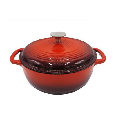 China General use for gas cast iron casserole and induction cooker enamel cookware casserole for cooking pot and rotisserie cast iron casserole for sale