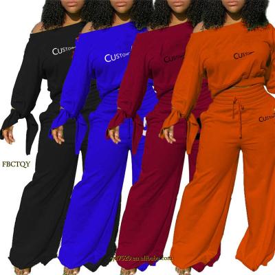 China 2022 autumn women Anti-wrinkle fashion sweatshirts loose pants two-piece women sports set clothing wholesale for sale