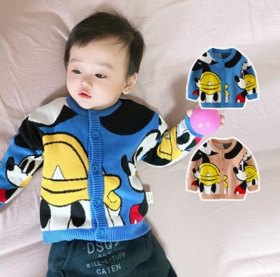 China Folder Cartoon Character Cotton Quality Baby Breathable Sweater for sale