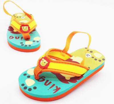 China EVA Beach Flip Flop Toddler Lightweight Anti-slippery Kids Cartoon Slippers for sale