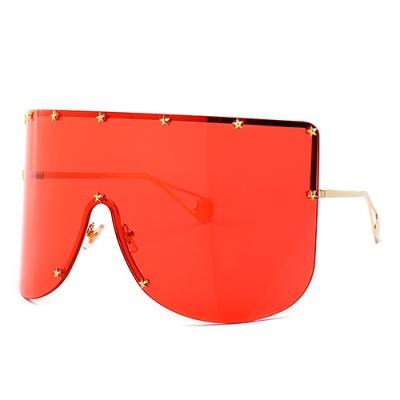 China HBK Sunglasses 2019 Fashion Big New Product Fashion Street Euro Frame Sunglasses K32584 New Trendy American Ideas Snap Shades for sale