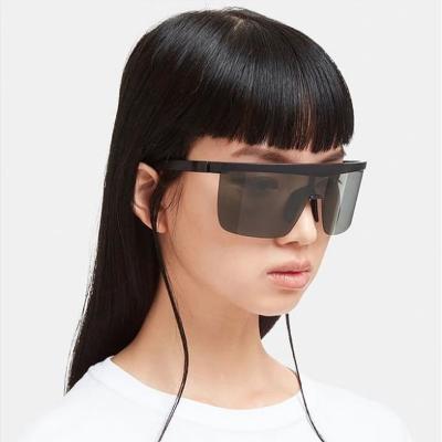 China Wholesale Explosive Oversized Lenses Sports Sunglasses HBK Large 2019 Square One Piece Sunglasses Women Lenses for sale