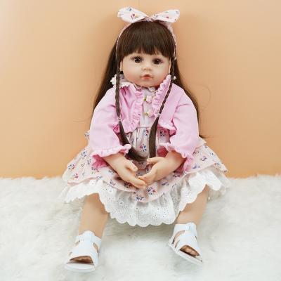 China High Simulation Sweet Adorable Face Real Baby Dolls Bebe Reborn Doll Bebes de Silicona Toy for Nurturing Play for sale