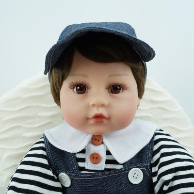 China High Simulation Portrait Doll High Grade Acrylic Eyes Lovely Silicone Newborn Baby Doll for Baby Preschool Activity for sale