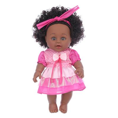 China Changeable Clothing Girl Gift Doll Eco Friendly Vinyl Black Girl Dolls Toys Naturally Curved Legs Hands for Kids over 3 Years Old for sale