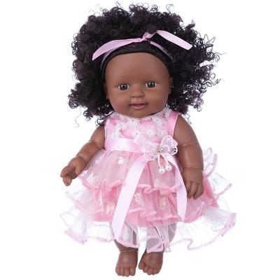 China Changeable Clothing Highly Durable Soft Vinyl Black Silicone Reborn Baby Dolls Extremely Real Baby Doll with Afro Hair for sale