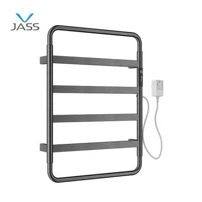 China Heater CE Certificated PVD Gunmetal Gray SUS 304 Coating Wall Mounted Electric Towel Racks For Bathroom for sale