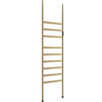 China Hotel Multifunctional Bathroom Towel Ladder Stainless Steel Decorative Heated Wall Leaning Electric Heated Towel Rack for sale