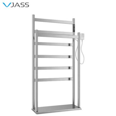 China Heater Vjass Free Standing Electric Towel Warmer Stainless Steel Holder Mobile Towel Bath Towel Heater for sale