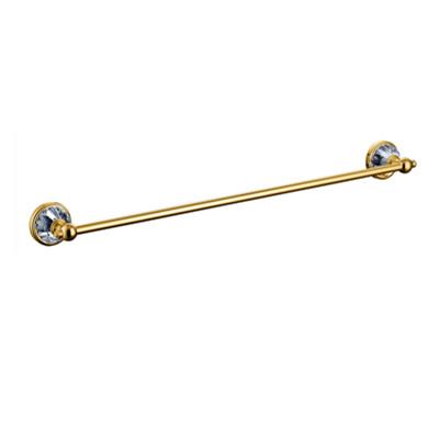 China Vjass Luxury Hotel Contemporary Home Hand Towel Rack Brass Wall Mounted Single Towel Holders For Bathroom for sale