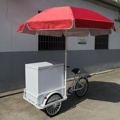 China 108L Hotel Solar Freezer Tricycle For Ice Cream / Cold Drinks for sale