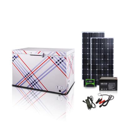 China Outdoor Home Appliance 150L DC Solar Panel Powered Fridge Freezer Fridge Container Battery Charging For Home Use for sale