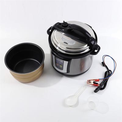 China 24V Electric Car DC Guangzhou High Quality Economical Indoor Lid Cover Pressure Cooker With Glass Cover For Home Car Use for sale