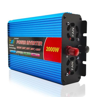 China 12V/24V To 220V 3000W Solar Panel Inverter Battery On Grid Tie Inverter 30*25*7 Hybrid for sale