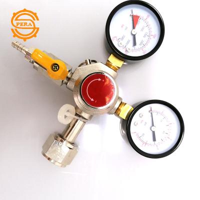 China 0-3000psi CGA320 w21.8 industrial CO2 regulator cutoff with PRV for beer gas regulator for sale