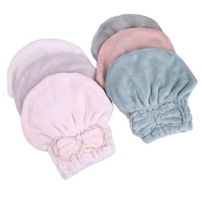 China Customized Color Princess Shower Cap Women Shower Cap Women Super Absorbent Micro Fiber Hair Towel Customized Simple Viable for sale