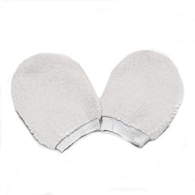 China EXFOLIATE soft superfine fiber baby bath gloves shower exfoliating gloves bath mitt hammam glove for kids bath for sale