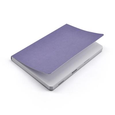 China 2021 Self Adhesive PU Leather Agenda Embossing Printing Purple Ramadan Notebook Planner With Box for sale