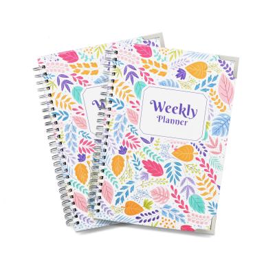 China Hot Selling Full Color Fancy Loose Leaf Deisign Printing Calendar Lamination Journal New Planner With Sticks for sale