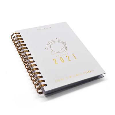 China Jame Printing Services A4 A5 Custom Spiral Notebook Diary Journals Weekly Planner Daily Planner Notebook for sale