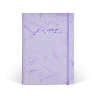 China 2021 Promotional Gift Book Printing Customized Planner PU Color Cover Organizer Diary Journal With Leather Gift for sale