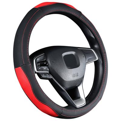 China Factory Supply Sports PU Leather Luxury Steering Wheel Covers Directly for sale