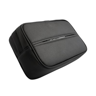 China Business Wholesale PU Fabric Covered Wagon Leather Fabric Car-Mounted Box Holder Organizer for sale