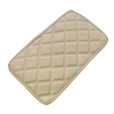 China Brief & Hot sales car accessories car armrests pads car armrest console box armrest protection cover cushion single color for sale