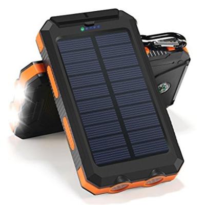 China Digital Devices Like Mobiles And Other Hot Selling Devices Solar Power Bank Solar Charger 2 Ports Power Bank 8000mah 2 Ports Led Lightweight Portable Charger Powerbank With Compass for sale