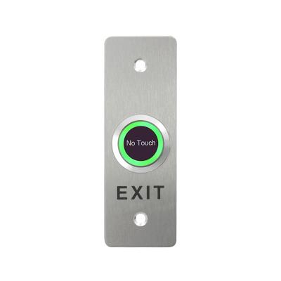 China 115x40mm ANSI Size No Touch Request Exit Button Metal Door Release Plate For Access Control Infrared Sensor Exit Button SNT840 for sale