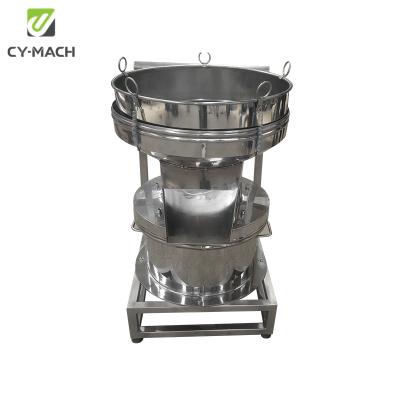 China Simple Operation Small Cosmetic Stainless Steel Powder Vibration Sieving Machine Vibro Saparater for sale