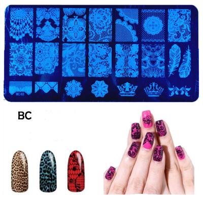 China Nail Art Salon Since Series Metal Nail Art Stamping Plates for sale