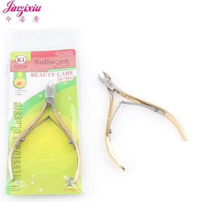 China Cuticle Cutter Pedicure Nail Art Stainless Steel Cuticle Cutter Scissor Nippers Manicure Clipper for sale