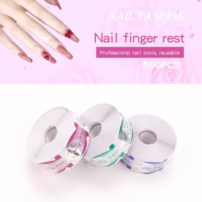 China Nail Salon DIY Private Label Gel Nail Paper Shape Glue Fish Shape Double Thick Nail Forms OEM for sale