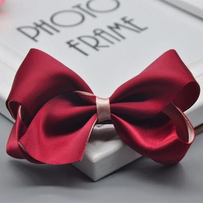 China Fashionable Hot Sale Kids Bowties Hair Clips Kids Colors Hairpins Hair Grabs Hair Accessories For Girls Women for sale