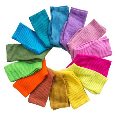 China Autumn And Winter Disposable Solid Color Cotton Socks Warm Kids Crew Socks For Girls Boys Wear Casual Fashion Sports Cotton for sale