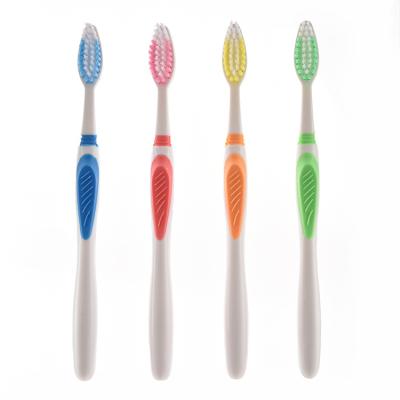 China Logo High Quality Deep Cleaning Toothbrush Environmental Custom Soft Medium Toothbrush Manual Plastic Adult Toothbrush for sale