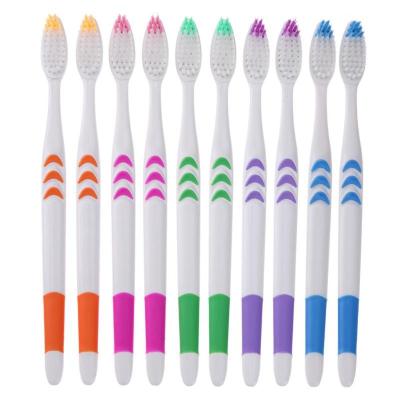 China Wholesale Disposable White Cheap Plastic Toothbrush Handle 10pcs Custom Toothbrush for sale