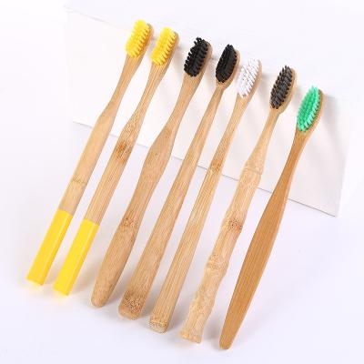 China Supplier eco-friendly reusable custom logo bamboo toothbrush travel for china manufacturer with private label for sale