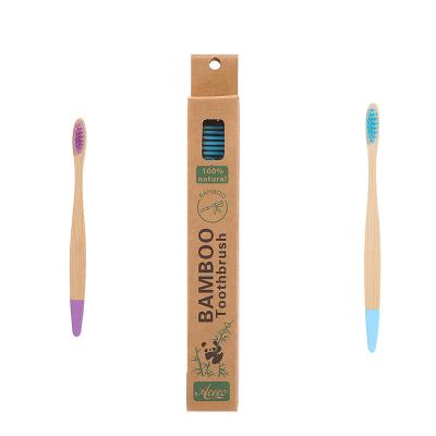 China Hot Selling Eco-friendly Children Kids Toothbrush Custom Logo Soft Stiffen Bamboo Toothbrush From China for sale