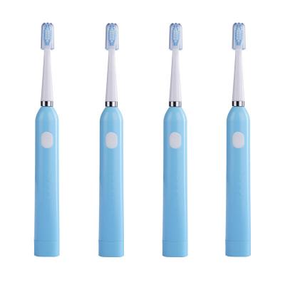 China Free Sample Custom Wholesale Pink Battery Operated and Blue Handle Electric Toothbrush Rechargeable Electric Toothbrush for sale