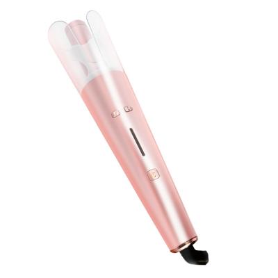 China HAIR CURLER Automatic Electric Hair Curler Temperature Adjustable 4 Levels Curling Iron Cordless Flat Iron Auto Rotating Ionic Hair Curler for sale