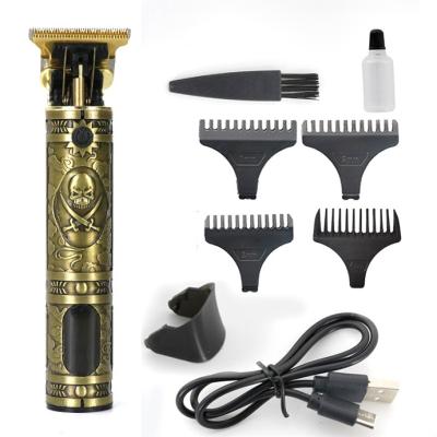 China Customized Single Hair Trimmer Easy Clean Anti Slip Silence Vintage Hair Trimmers Multi Functional Waterproof Stainless Steel Handles for sale