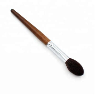 China Goods Made in China Customer Logo Accepted Soft Goat Hair High Quality Small Tapered Blush Blusher Makeup Brush for sale